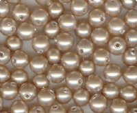 25 4mm Powder Almond Swarovski Pearls